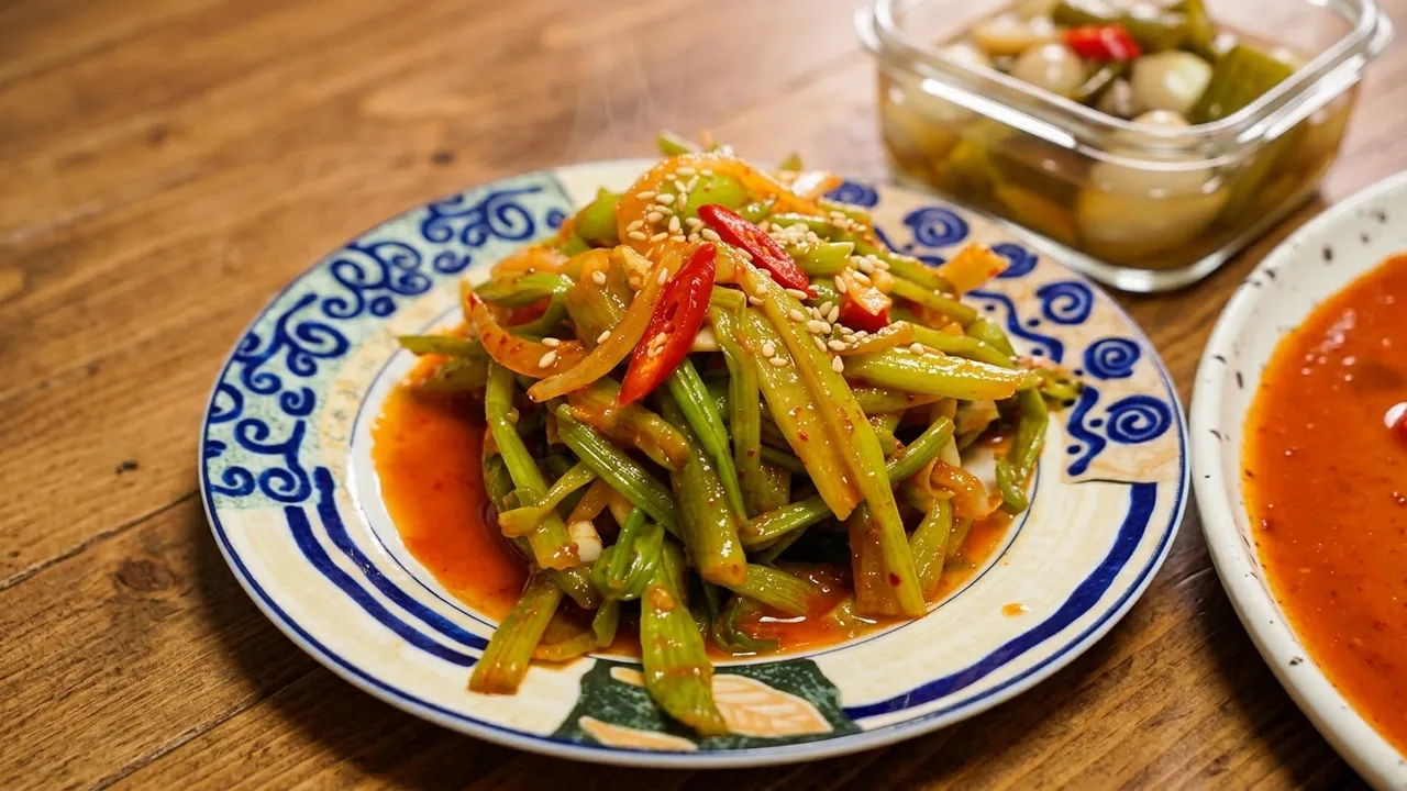 달래 무침 (Korean Seasoned Dalrae)